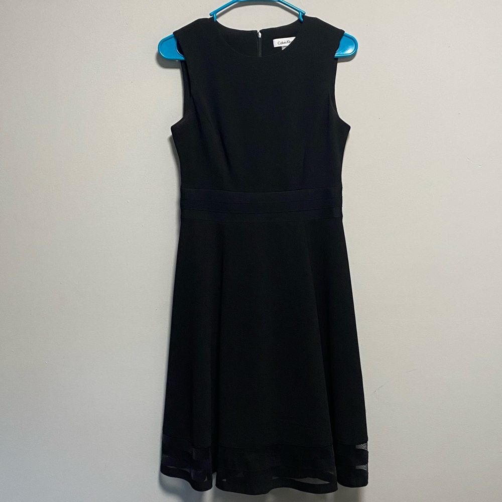 Calvin Klein Fit and Flare Black Dress